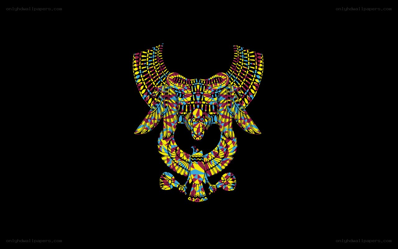 colorful bird emblem