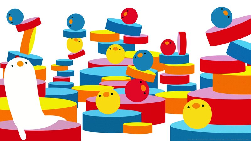Colorful Bird-like Figures