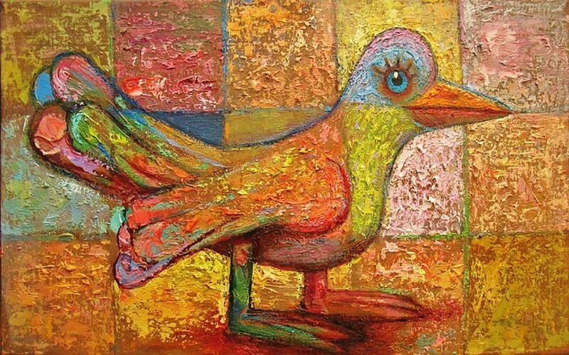 Colorful Bird Painting