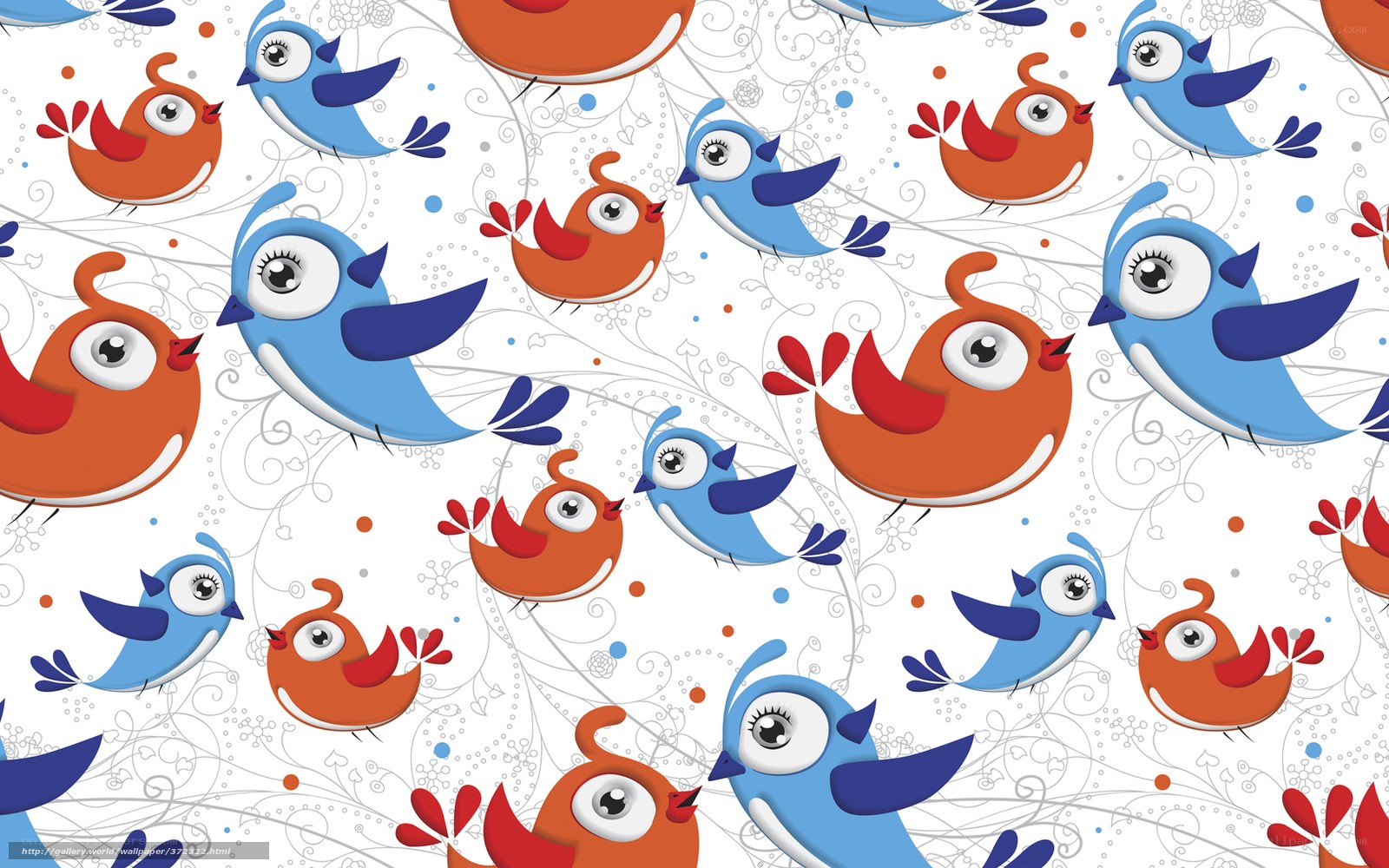 colorful bird pattern