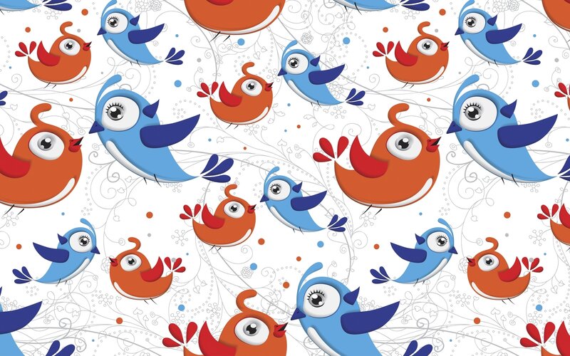 colorful bird pattern