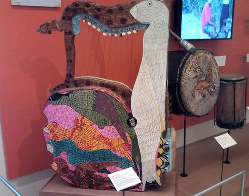 Colorful bird-shaped instrument