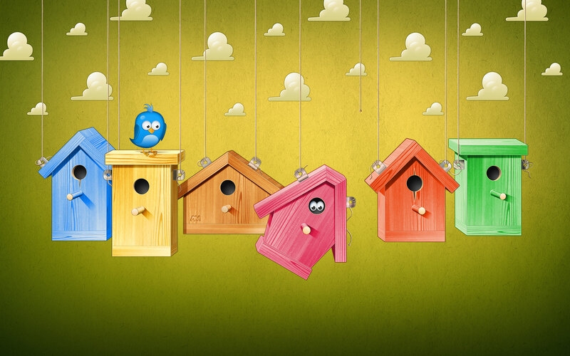 Colorful Birdhouses