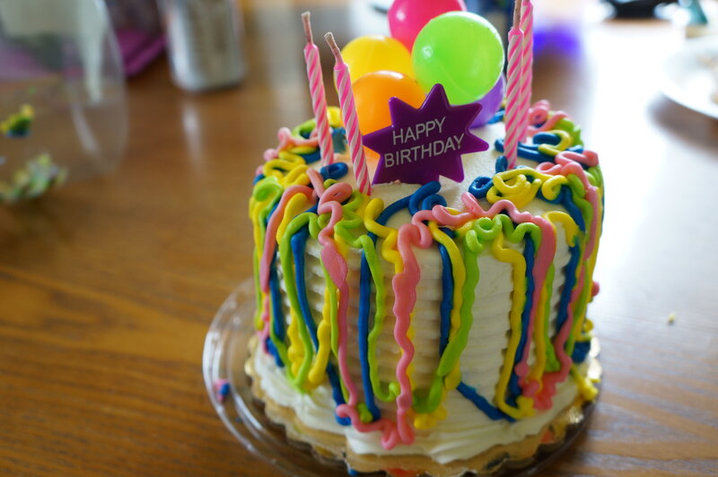 Colorful Birthday Cake