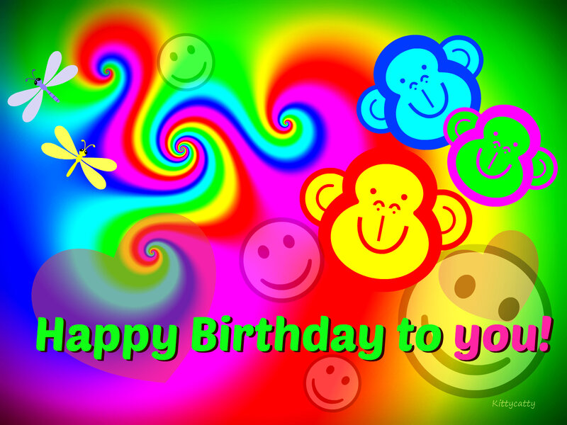 Colorful Birthday Illustration