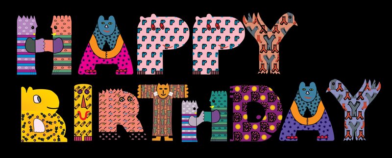 Colorful Birthday Letters