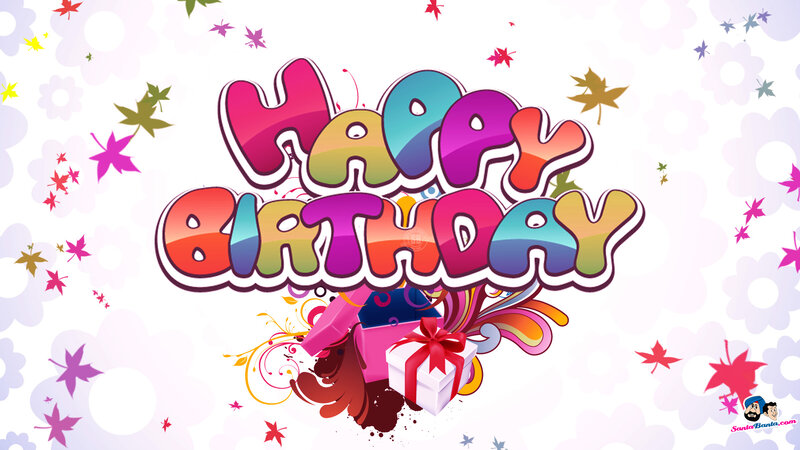 Colorful Birthday Text