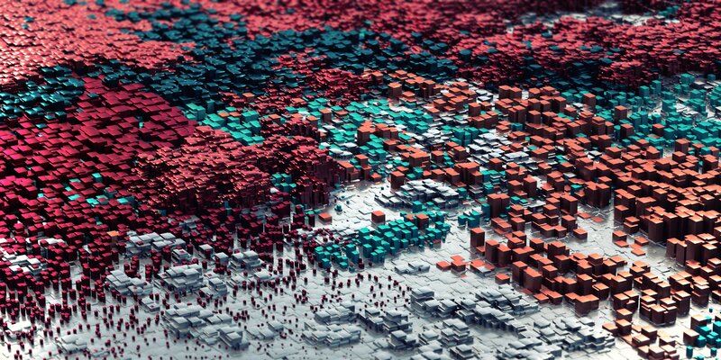 Colorful Block Landscape