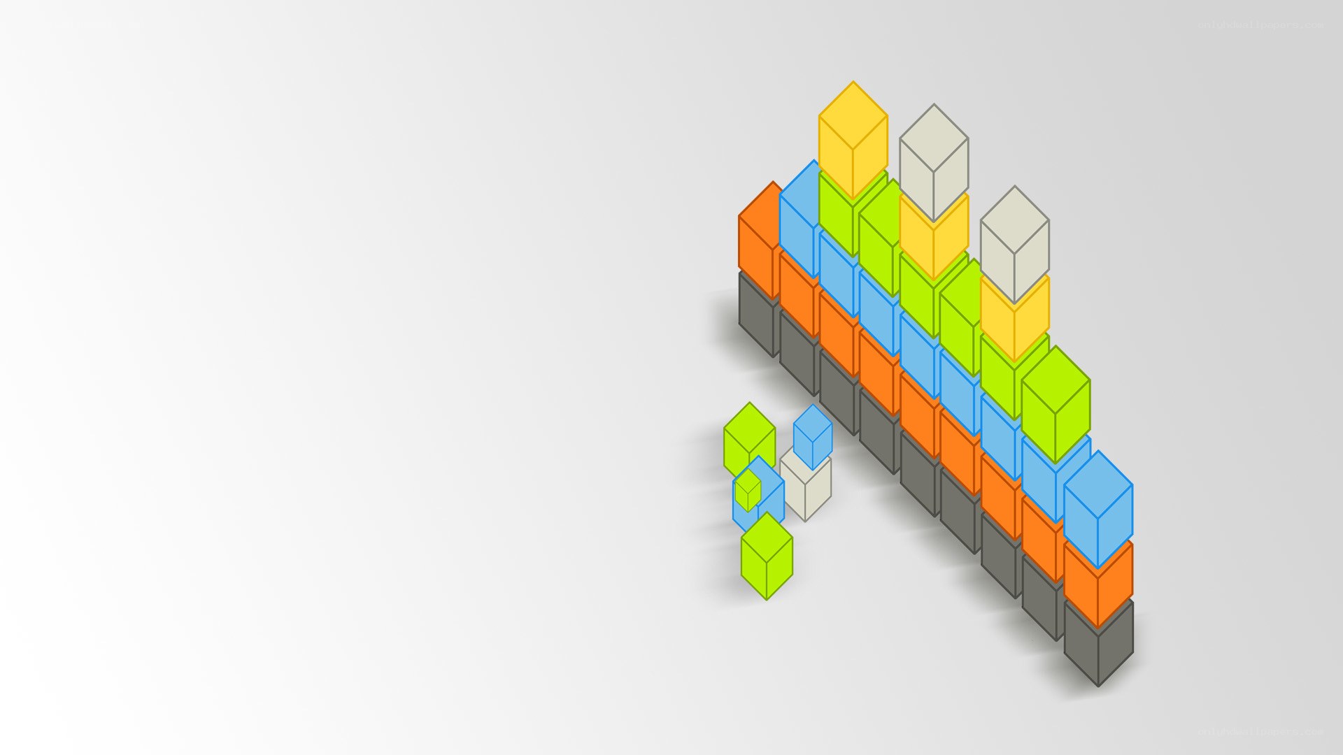 Colorful block structure