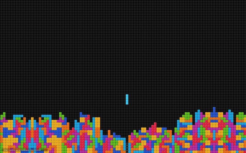 Colorful Blocks in Game — Black, Playful