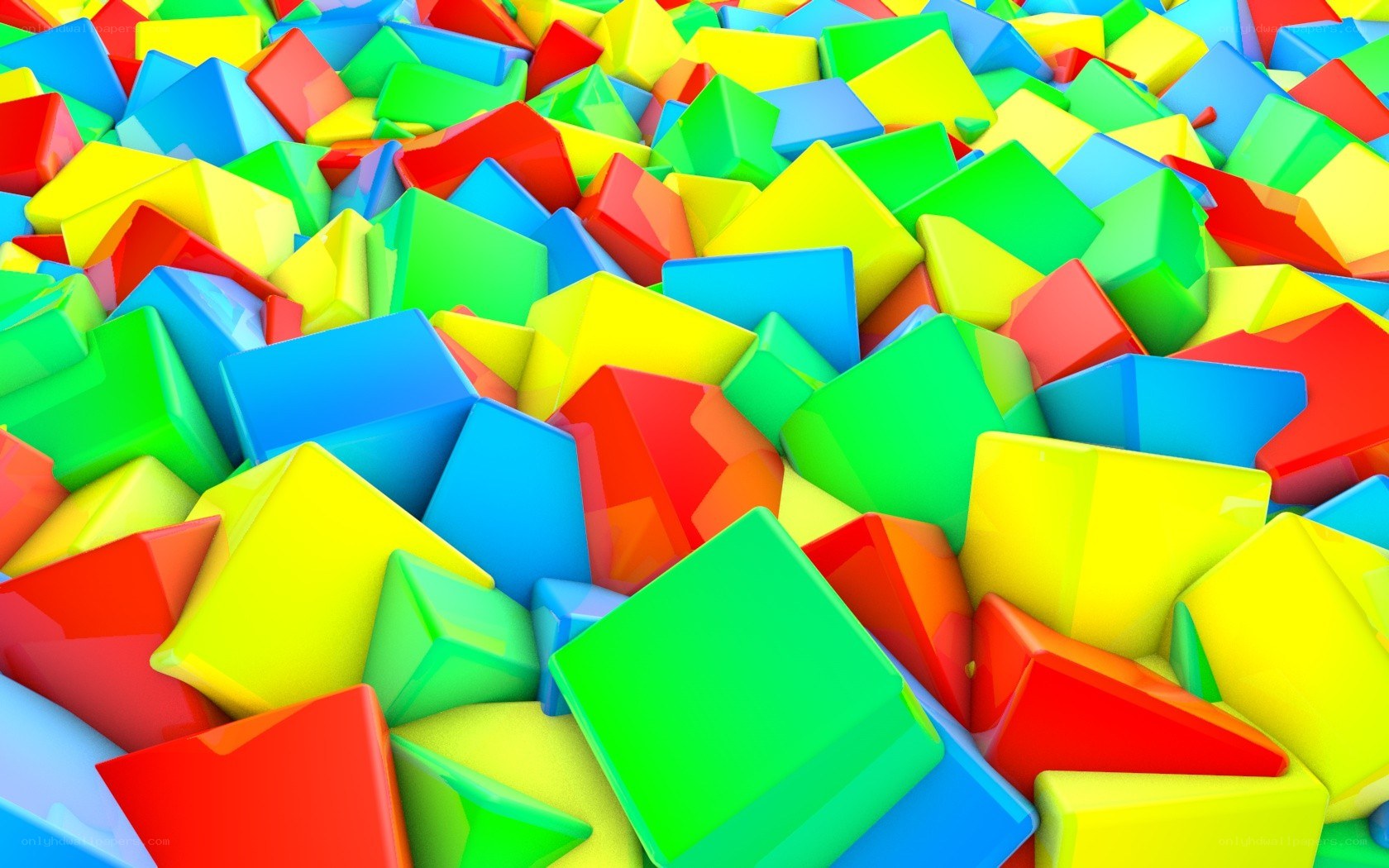 Colorful blocks pile