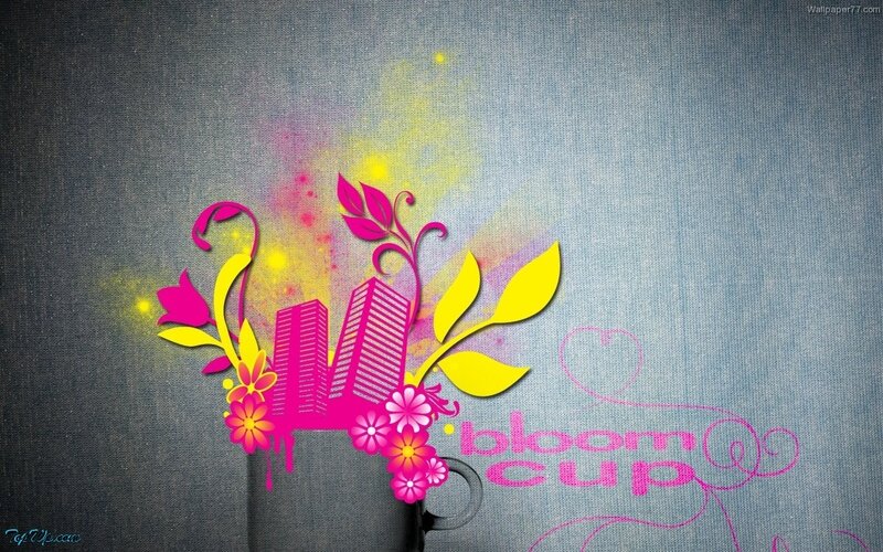 colorful bloom cup design