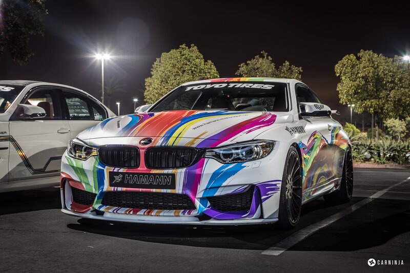 Colorful BMW Car
