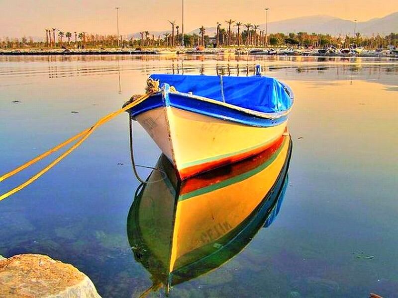 Colorful Boat in Water