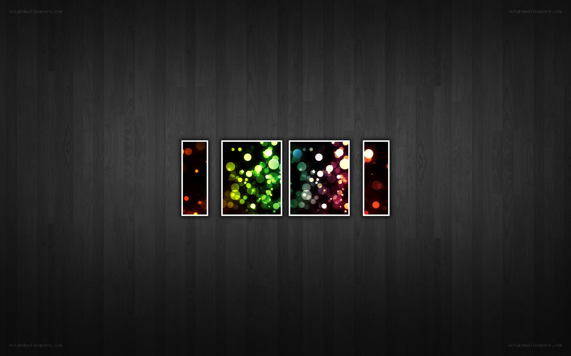 colorful bokeh art panels