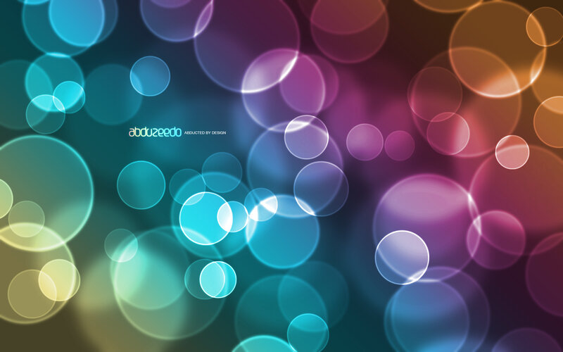 colorful bokeh circle background