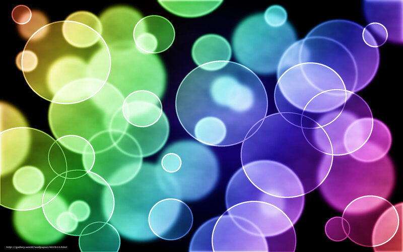 Colorful bokeh circles