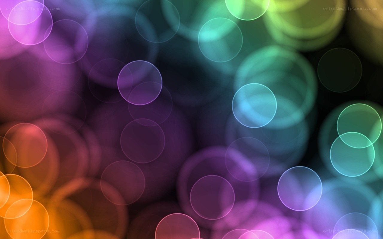 colorful bokeh circles