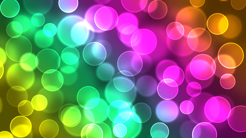 colorful bokeh circles