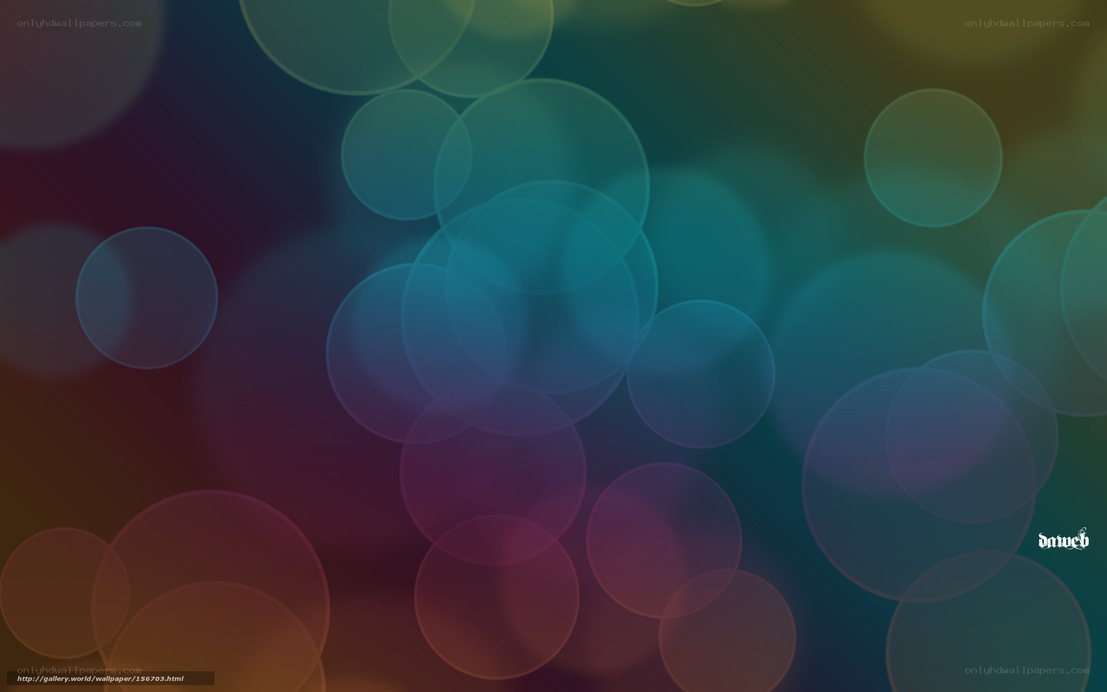 colorful bokeh circles