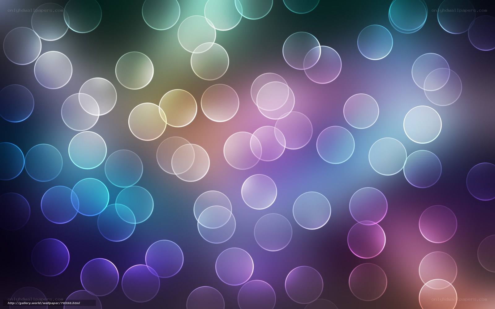 Colorful bokeh circles background