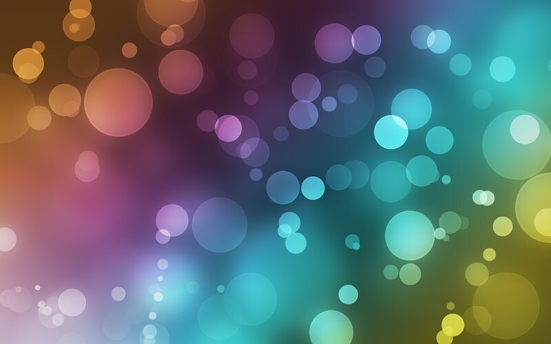 Colorful Bokeh Circles — Blue, Calm