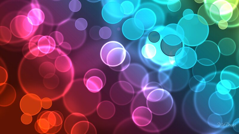 Colorful Bokeh Circles — Blue