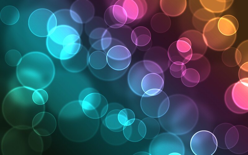 Colorful Bokeh Circles — Blue, Vibrant, Abstract, Light