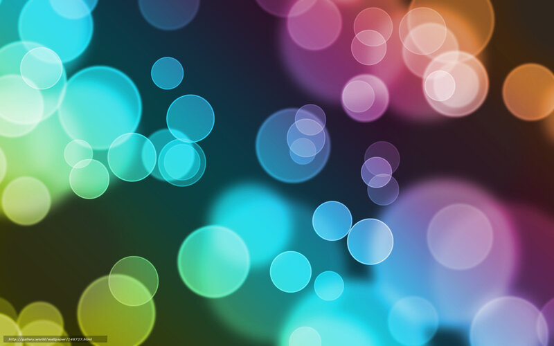Colorful Bokeh Circles — Blue, Vibrant