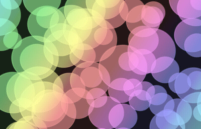 Colorful Bokeh Circles — Green, Dreamy