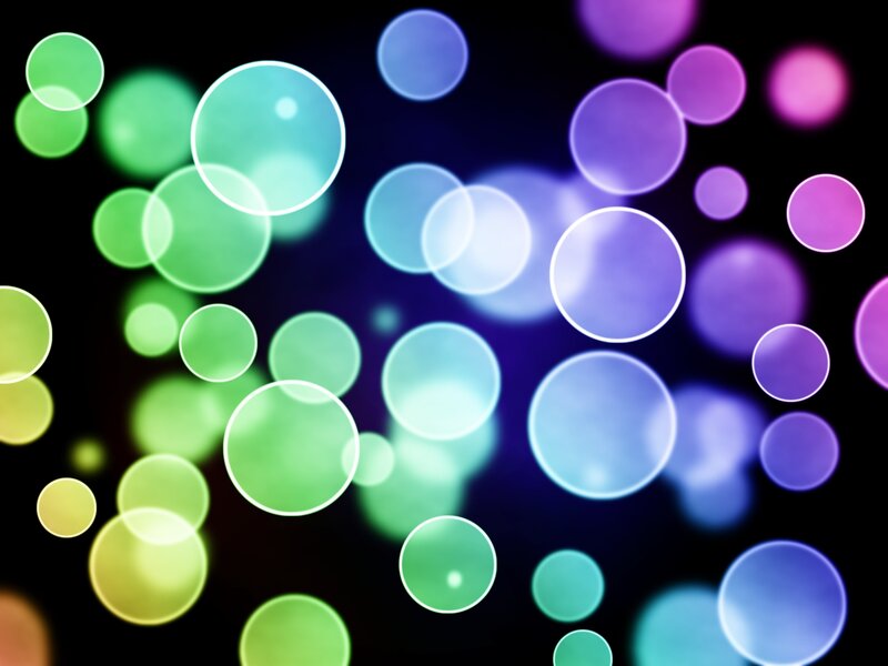 Colorful Bokeh Circles — Green