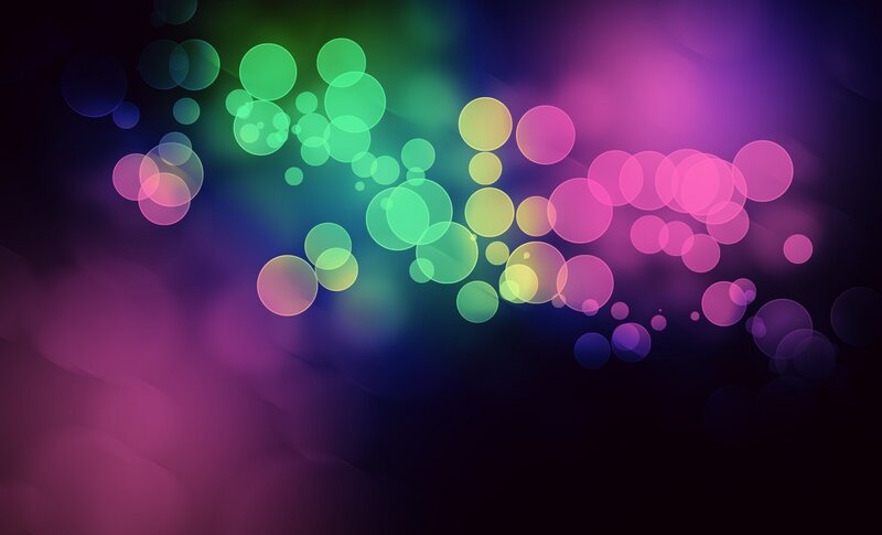 Colorful Bokeh Circles — Green, Vibrant