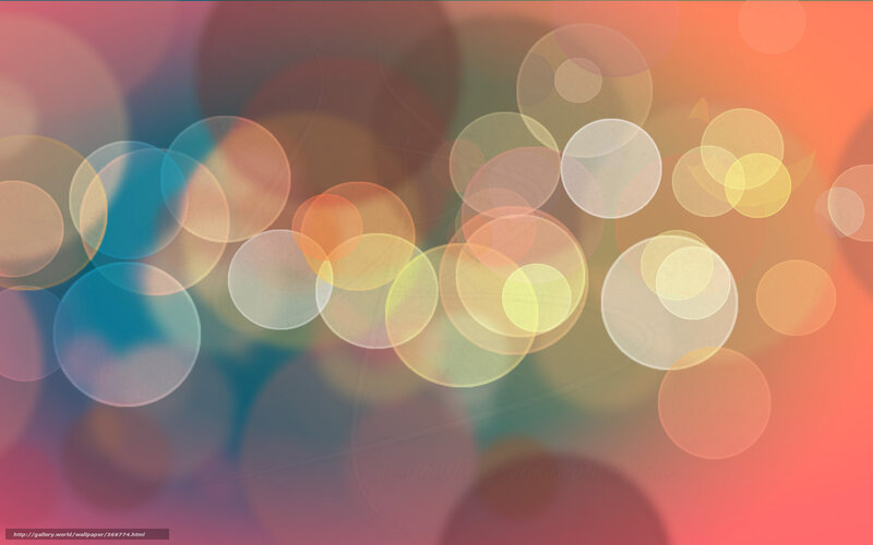 Colorful Bokeh Circles — Orange, Dreamy