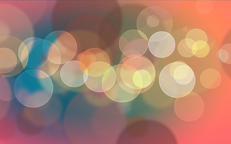 Colorful Bokeh Circles — Orange