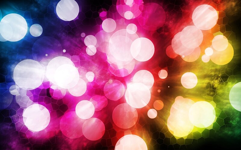 Colorful Bokeh Circles — Pink