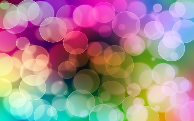 Colorful Bokeh Circles — Pink, Vibrant, Abstract