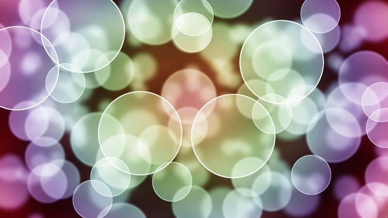 Colorful Bokeh Circles — Purple, Dreamy, Abstract