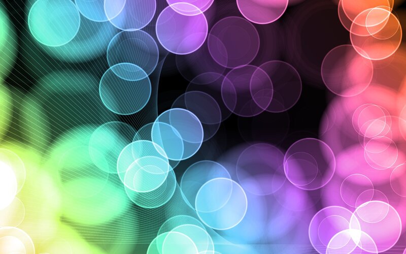 Colorful Bokeh Circles — Purple