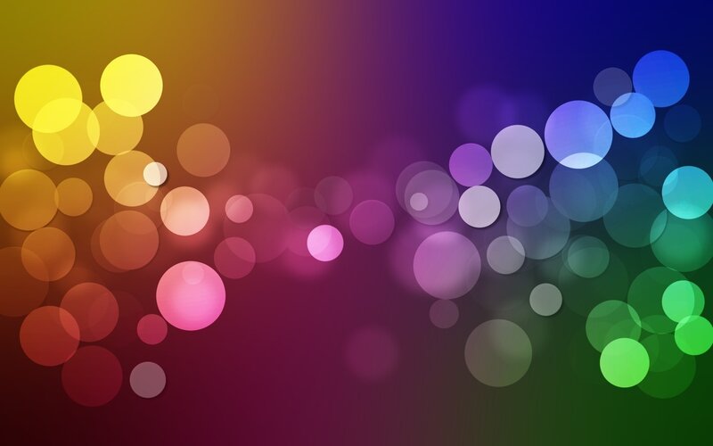 Colorful Bokeh Circles — Purple, Vibrant, Abstract, Gradient