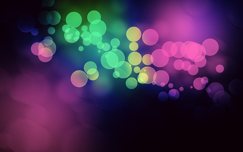 Colorful Bokeh Circles — Purple, Vibrant, Abstract, Light, Background