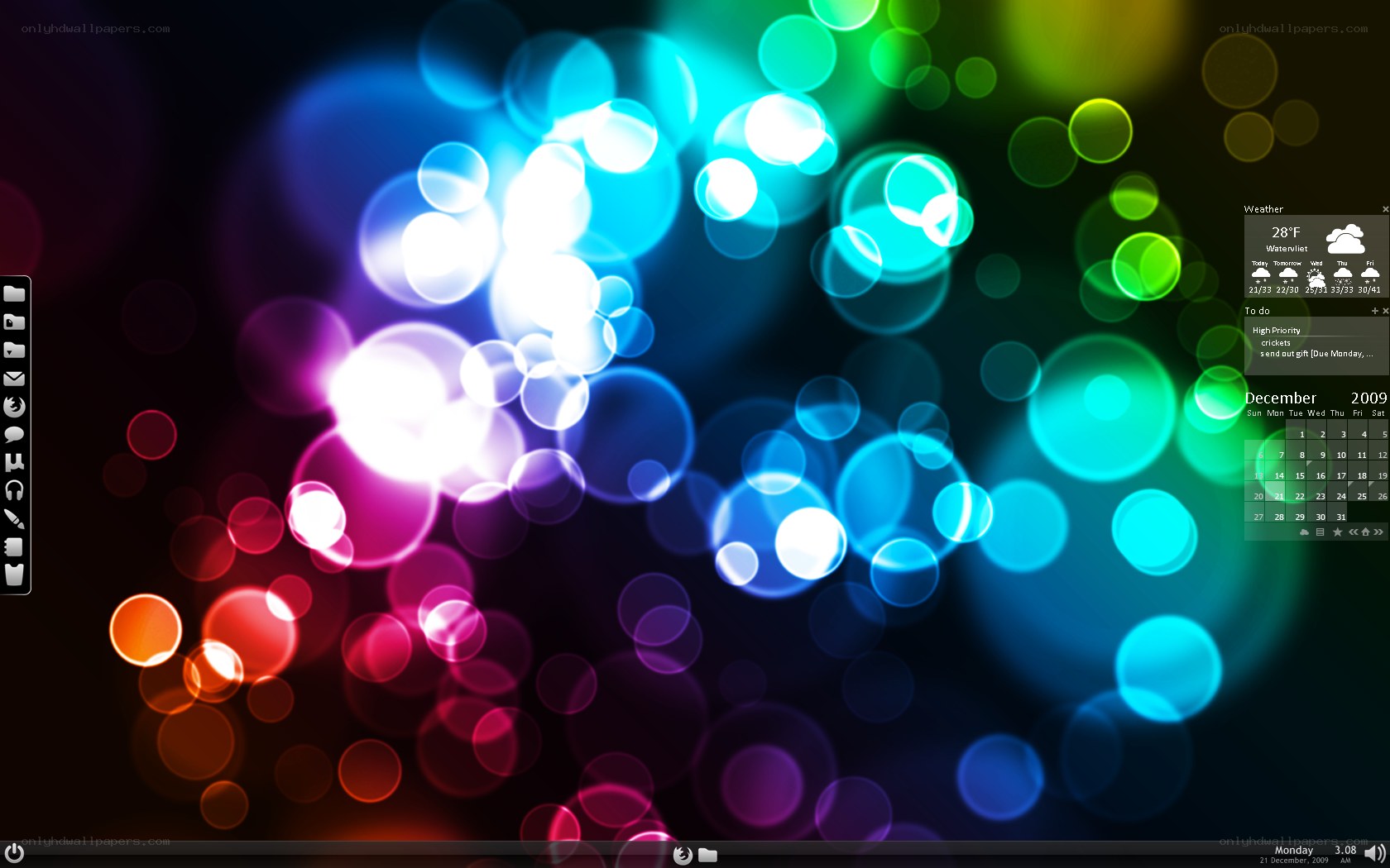 colorful bokeh desktop