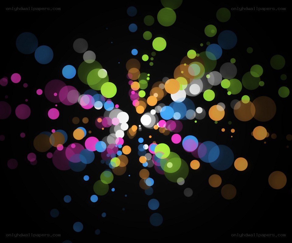 colorful bokeh light burst