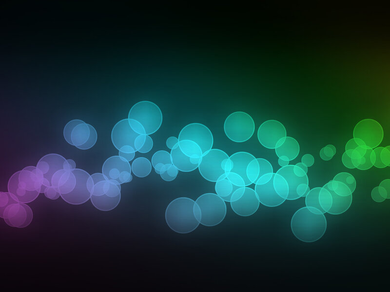 colorful bokeh light circles