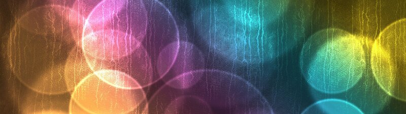 colorful bokeh light circles