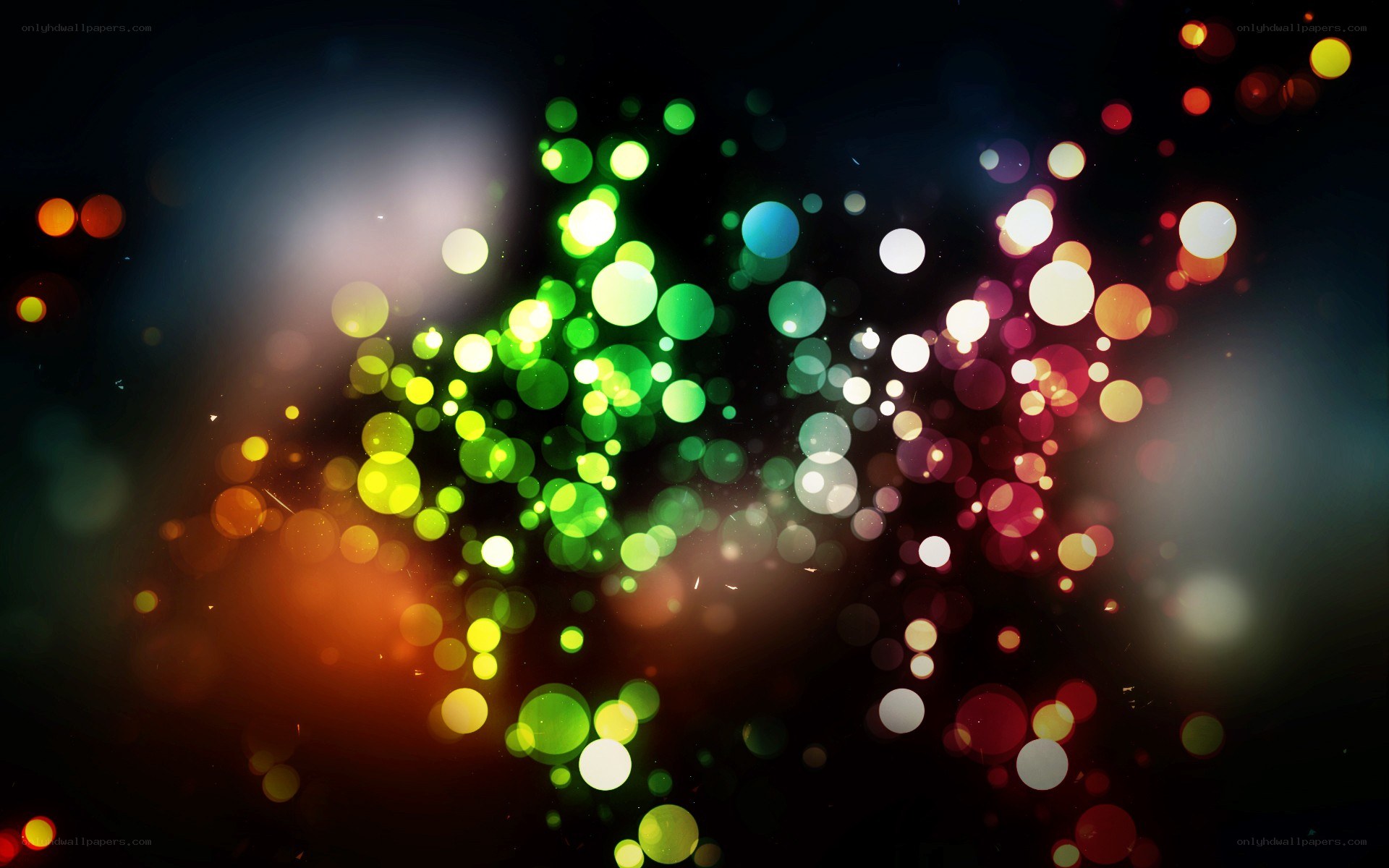 colorful bokeh light effect