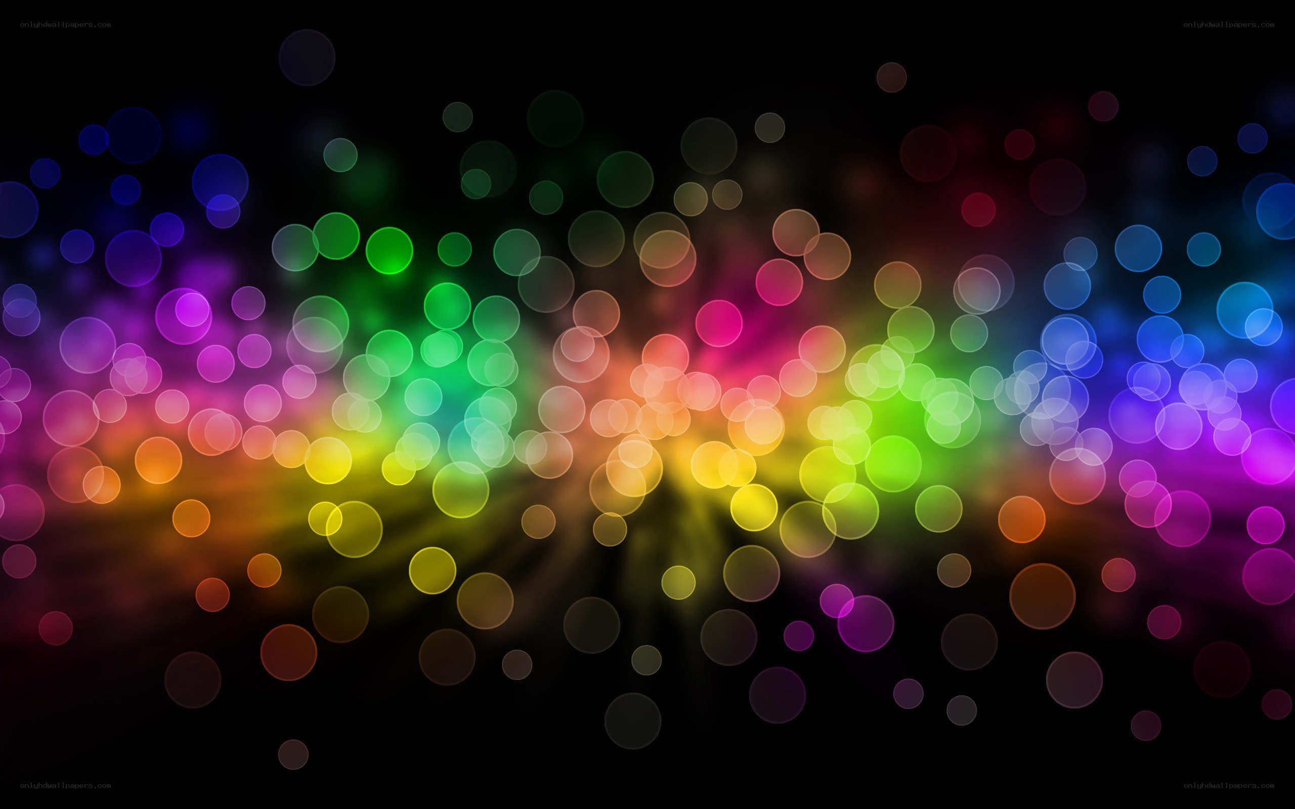 colorful bokeh light effect