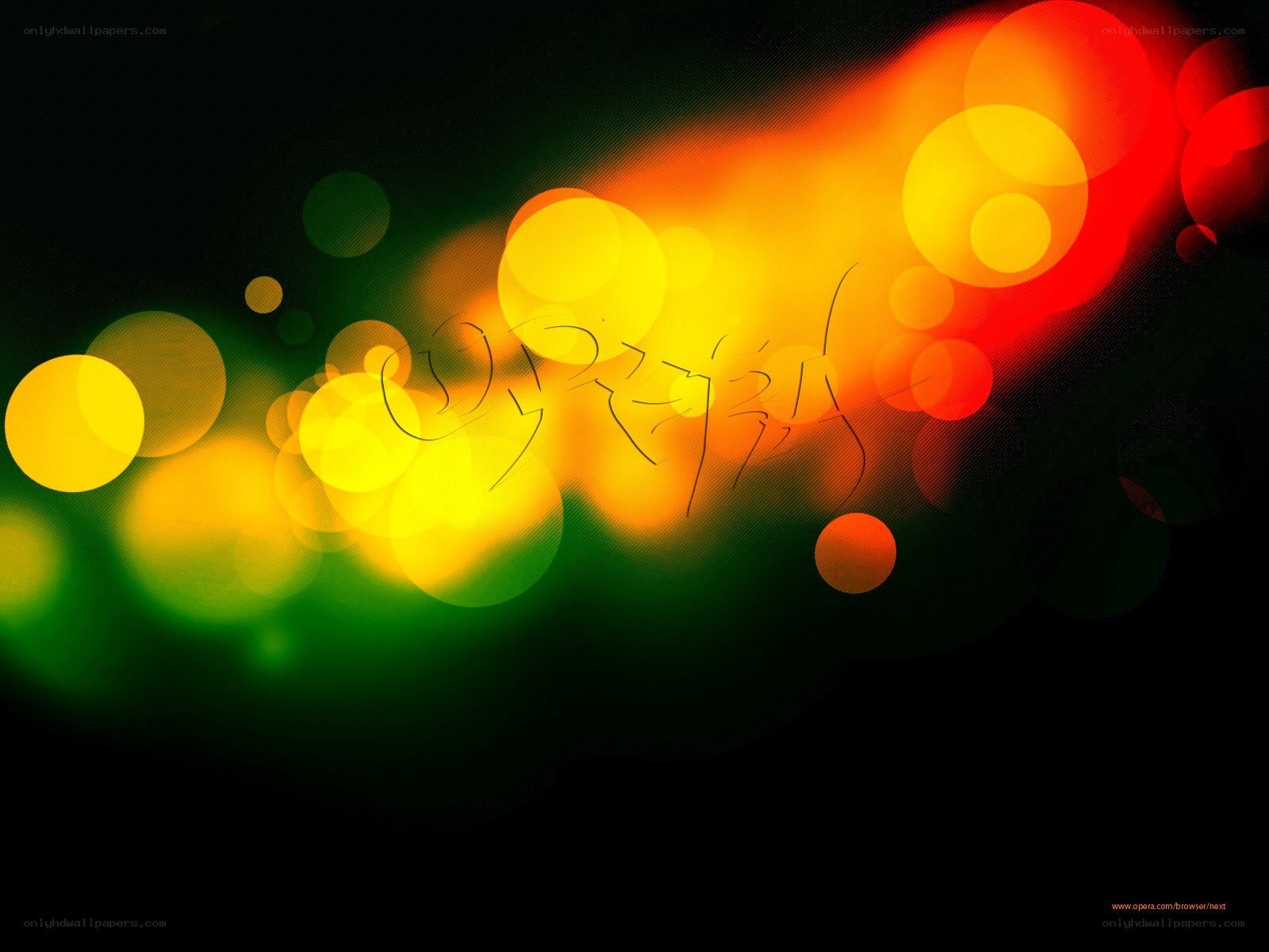 colorful bokeh light effect