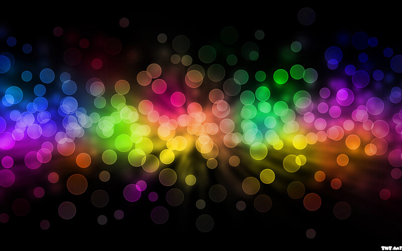 colorful bokeh light effect