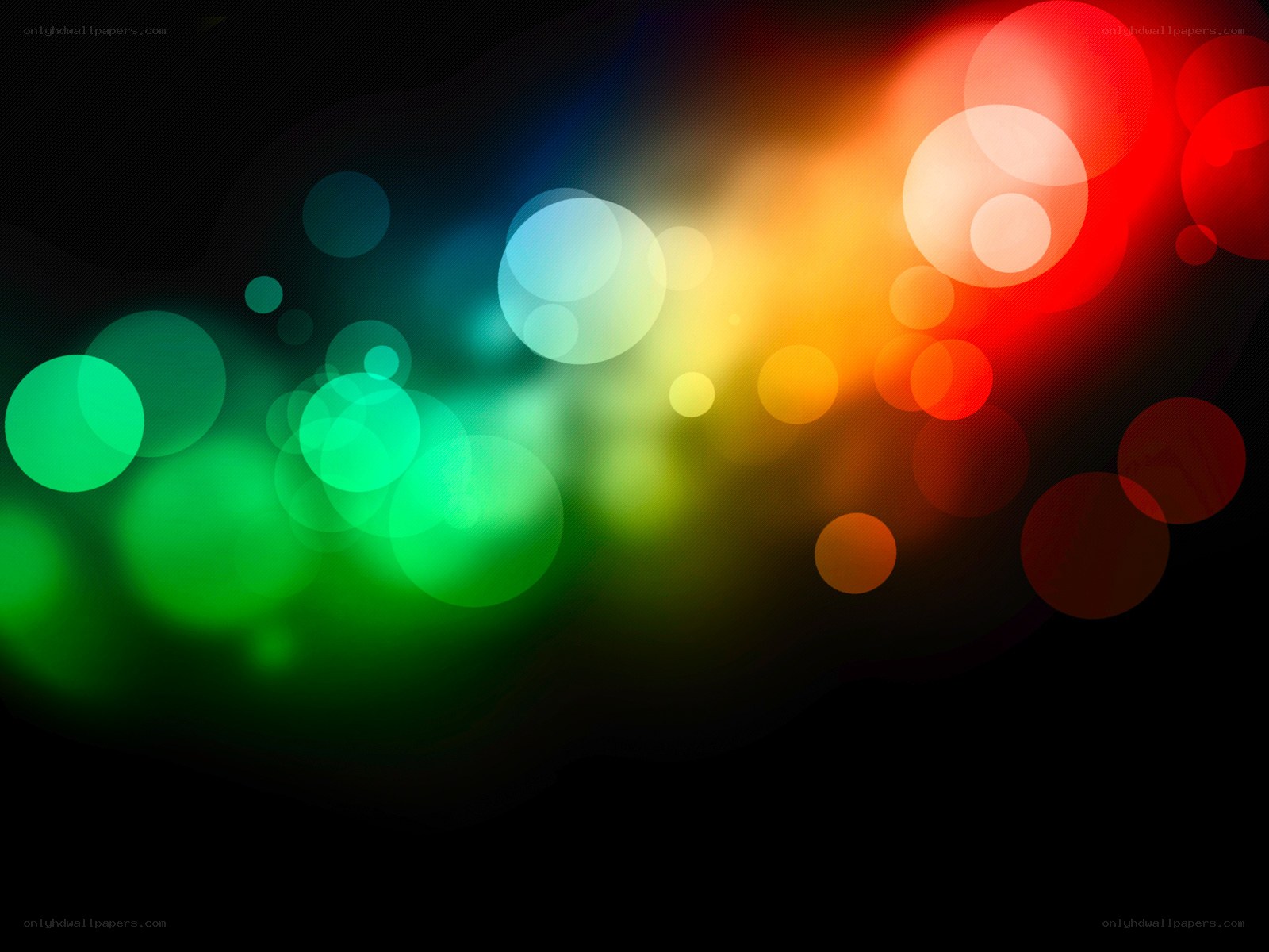 colorful bokeh light effect