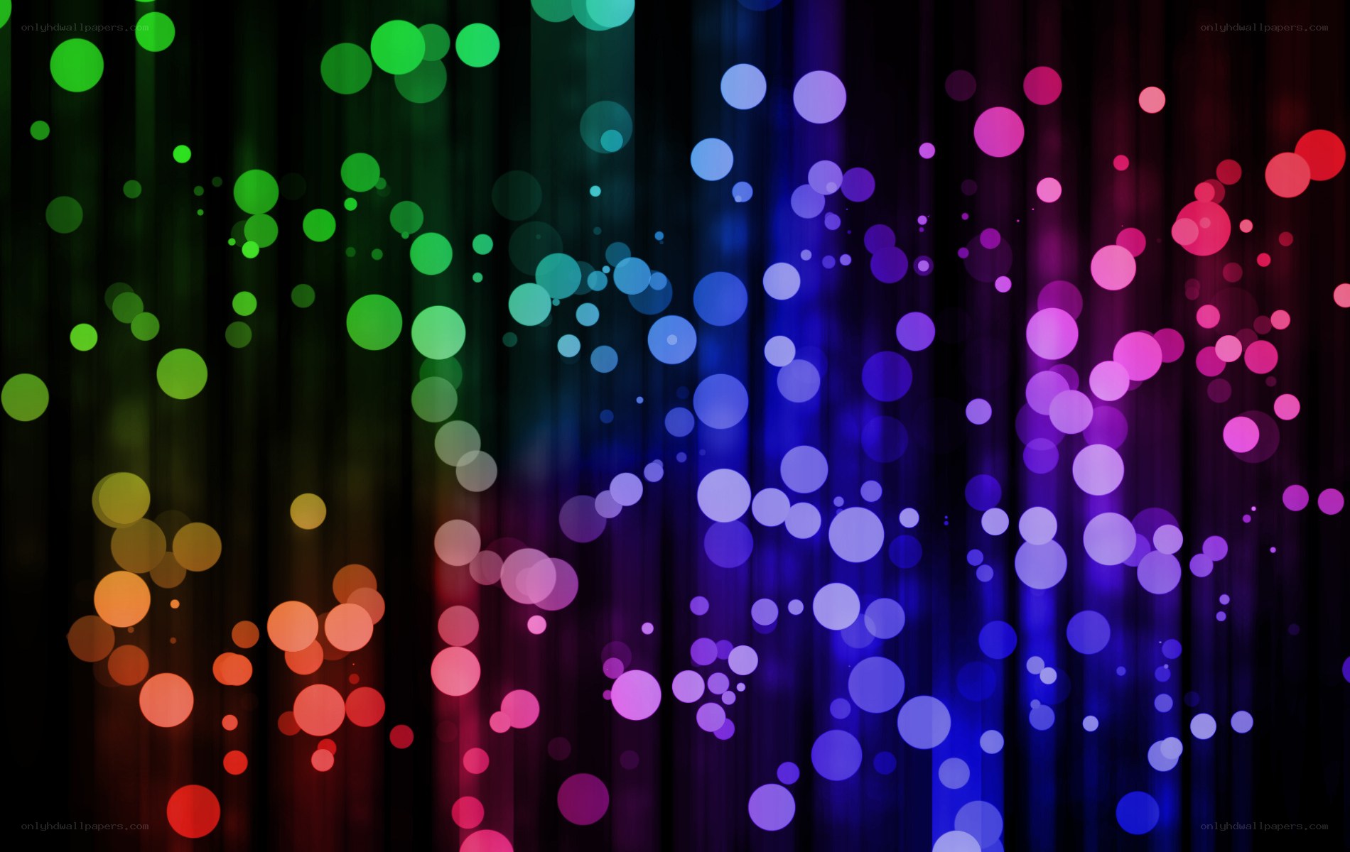 colorful bokeh light effect